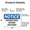 Signmission Patients Only Beyond This Point OSHA Notice Sign, Aluminum, 24in W x 18in L, 2PK OS-2PACK-NS-A-1824-L-16328 - alternate 6